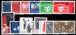 Norway 1971 Commemorative Year Set Unmounted Mint. - Neufs