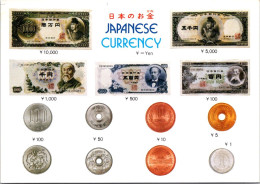 11-12-2023 (1 W 54) Japanese Currency (coins & Banknote Postcard) - Münzen (Abb.)