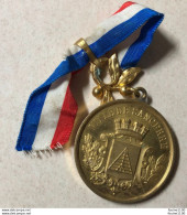 Médaille Ville De SANCERRE 18 Cher Pose De La Première Pierre Du Groupe Scolaire ( école ) Le 20 Juin 1886 - Other & Unclassified