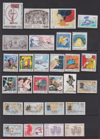 ANNEE COMPLETE  1988 TIMBRES NEUFS** +  CARNETS  + FEUILLETS    6  SCAN - 1980-1989