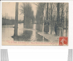 Carte Crue De La Seine Janvier Février 1910 Route De Quarante Sous Près La Cimenterie De Guerville ( Mantes La Jolie ? ) - Guerville