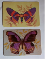 2 Calendriers De Poche    Papillons - Small : 1981-90