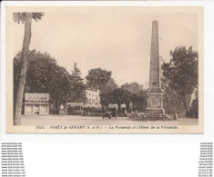 Carte De La Forêt De Sénart  La Pyramide Et L' Hôtel De La Pyramide ( Publicité Byrrh ) - Sénart