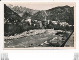 Carte De SAINT ETIENNE DE TINEE Vue Prise De La Rivière ( Format C.P.A. ) - Saint-Etienne-de-Tinée