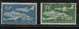 IRELAND Scott # 177-8 Used - Aer Lingus 25th Anniversary - Used Stamps