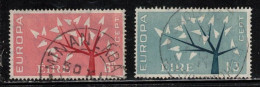 IRELAND Scott # 184-5 Used - 1962 Europa Issue - Usados