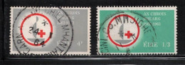 IRELAND Scott # 190-1 Used - Centenary Of The Red Cross A - Gebraucht