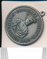 Médaille Stadtjubilaum 1985 2000 Jahre Augsburg Fc Haunstetten Fackelwanderung  ( Recto Verso ) - Autres & Non Classés