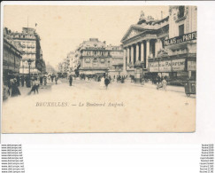 Carte De BRUXELLES  Le Boulevard Anspach ( Recto Verso ) - Lanen, Boulevards