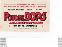 BUVARD  Poudre Dops  Du Docteur Dubois ( Médicament )  ( Recto Verso ) - Produits Pharmaceutiques