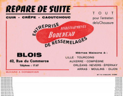 BUVARD  Ets BODEREAU  Répare De Suite 62 Rue Du Commerce à BLOIS  ( Cordonnerie / Chaussures ) - Chaussures