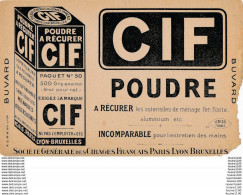 BUVARD  Poudre à Récurer Cif  ( Mauvais état ) - Produits Ménagers