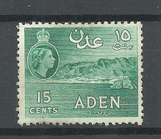 ADEN 1953 Michel 51 (*) No Gum/ohne Gummi Kratersee Elizabeth II - Aden (1854-1963)