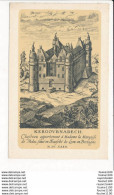 Carte De Fine épaisseur KERGOVRNADECH Château De La Marquise De Molac ( Cleder ) Format 9 X 14 Cm Pub Médicament - Cléder