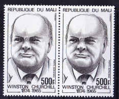 Mali 1974 MNH Pair, Winston Churchill, Nobel Literature - Sir Winston Churchill