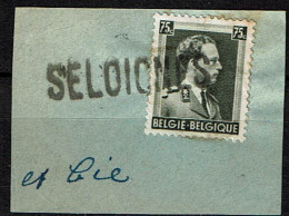 480  Obl  Griffe Seloignes - 1936-1957 Col Ouvert