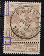 72  Obl  Louvain  LV 6  Cadre Gauche Et LV 7  Peigne Cassé - 1901-1930
