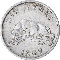 Monnaie, République Démocratique Du Congo, 10 Sengis, 1967 - Kongo - Zaire (Dem. Republik, 1964-70)