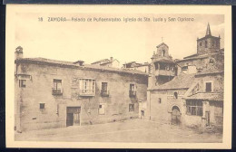 %1120 ZAMORA - PALACIO DE PUNOENRROSTRO , IGLESIA DE Sta LUCIA Y SAN CIPRIANO - Zamora