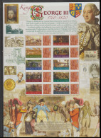 2012 United Kingdom Smilers Sheet - King George III History Of Britain 86 Business Smilers Sheet UMN/** (L1-F) - Smilers Sheets