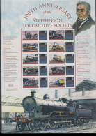 2009 United Kingdom Smilers Sheet - Stephenson Locomotive Society Business Smilers Sheet UMN/** (L1-C) - Timbres Personnalisés