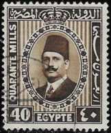 Egypt Kingdom 1927 - 1932 Used Stamp King Fuad 40 Mills [WLT1677] - Usati