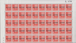 1972. Postfærge. 2 Kr. Red In 50-block With Upper Corner Margin L 174 Never Hinged.  (Michel PF45) - JF538514 - Parcel Post