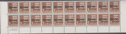 1967. Postfærge. 1 Kr In 10-block With Lower Corner Margin 2007 Never Hinged.  (Michel PF34 II) - JF538517 - Paketmarken