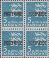 1972. DANMARK. POSTFÆRGE 5 KR 4-Block .  Never Hinged. (Michel PF 44) - JF538523 - Pacchi Postali