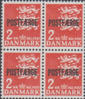 1972. Postfærge. 2 Kr. Red In 4-block Never Hinged.  (Michel PF45) - JF538524 - Paquetes Postales