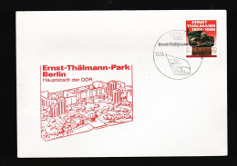DDR - 15 4 1986 Fdc Ernst Thalmann Park Berlin - 1981-1990