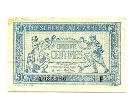 50 Centimes Trésorerie Aux Armées - Bons & Nécessité