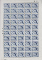 1967. DANMARK. 90 ØRE DANSK SØMANDSKIRKE In Never Hinged Sheet (50 Stamps) With Margin Number... (Michel 466) - JF538630 - Lettres & Documents