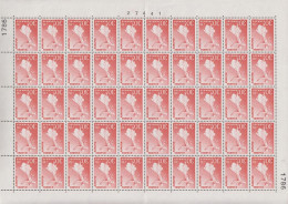 1962. DANMARK. 30 + 10 ØRE U-LANDS HJÆLPEN In Never Hinged Sheet (50 Stamps) With Margin Numb... (Michel 405) - JF538649 - Storia Postale
