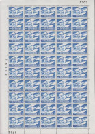 1961. DANMARK. 60 ØRE SAS In Never Hinged Sheet (50 Stamps) With Margin Number 1702.  (Michel 388x) - JF538674 - Brieven En Documenten