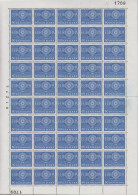 1960. DANMARK. 60 ØRE EUROPA CEPT In Never Hinged Sheet (50 Stamps) With Margin Number 1709.  (Michel 386) - JF538682 - Cartas & Documentos