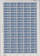 1962. DANMARK. 60 ØRE SELANDIA In Never Hinged Sheet (50 Stamps) With Margin Number 1791.  (Michel 406x) - JF538683 - Lettres & Documents