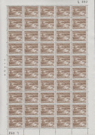1964. DANMARK. 25 ØRE DANSK FREDNING KARUP Å In Never Hinged Sheet (50 Stamps) With Margin N... (Michel 425y) - JF538685 - Brieven En Documenten