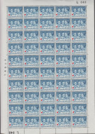 1964. DANMARK. 60 + 10 ØRE RED CROSS 3 PRINCESSES In Never Hinged Sheet (50 Stamps) With Marg... (Michel 422) - JF538691 - Covers & Documents