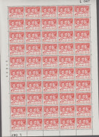 1964. DANMARK. 35 + 10 ØRE RED CROSS 3 PRINCESSES In Never Hinged Sheet (50 Stamps) With Marg... (Michel 421) - JF538692 - Briefe U. Dokumente