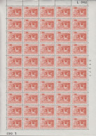 1964. DANMARK. 35 + 10 ØRE GRÆNSEFORENINGEN In Never Hinged Sheet (50 Stamps) With Margin Num... (Michel 419) - JF538693 - Brieven En Documenten