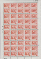 1964. DANMARK. 35 + 10 ØRE GRÆNSEFORENINGEN In Never Hinged Sheet (50 Stamps) With Margin Num... (Michel 419) - JF538694 - Storia Postale