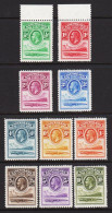 1933. BASUTOLAND. Georg V & Nile Croccodile (Crocodylus Niloticus)  Beautiful Complete Set W... (MICHEL 1-10) - JF538743 - 1933-1964 Colonia Británica