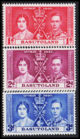 1937. BASUTOLAND. Georg VI Coronation Complete Set Hinged. (MICHEL 15-17) - JF538758 - 1933-1964 Colonia Británica
