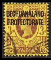 1897. BECHUANALAND. BECHUANALAND PROTECTORATE Overprint On 3 D. Victoria.  (MICHEL 49) - JF538759 - 1885-1964 Protectorat Du Bechuanaland