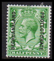 1913-1920. BECHUANALAND. BECHUANALAND PROTECTORATE Overprint On HALF PENNY Georg V. Hinged.  (MICHEL 60) - JF538780 - 1885-1964 Bechuanaland Protectorate