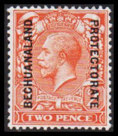 1913-1920. BECHUANALAND. BECHUANALAND PROTECTORATE Overprint On TWO PENCE Georg V. Hinged.  (MICHEL 63) - JF538782 - 1885-1964 Bechuanaland Protectorate