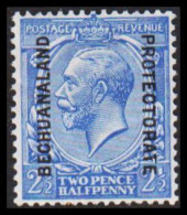 1913-1920. BECHUANALAND. BECHUANALAND PROTECTORATE Overprint On TWO PENCE HALFPENNY Georg V. H... (MICHEL 64) - JF538783 - 1885-1964 Bechuanaland Protectorate