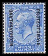 1913-1920. BECHUANALAND. BECHUANALAND PROTECTORATE Overprint On TWO PENCE HALFPENNY Georg V. H... (MICHEL 64) - JF538783 - 1885-1964 Herrschaft Von Bechuanaland