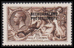 1914-1923. BECHUANALAND. BECHUANALAND PROTECTORATE Overprint On Georg V. Seahorses 2/6 HALF CR... (MICHEL 69) - JF538788 - 1885-1964 Protectoraat Van Bechuanaland